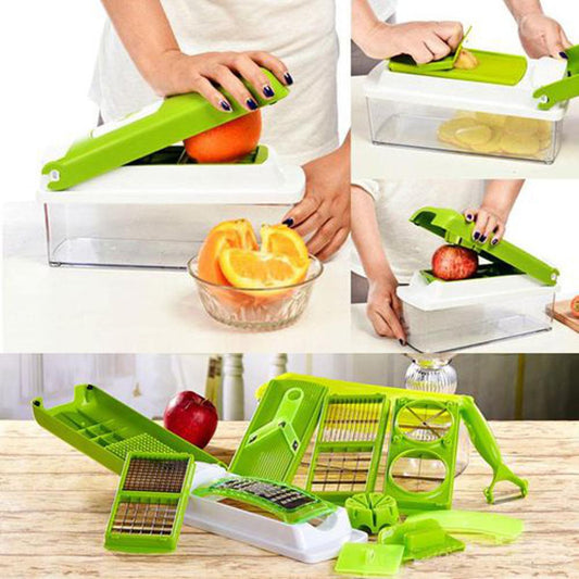 High-Quality Nicer Dicer 7-in-1 Vegetable, Fruit & Salad Slicer, Shredder, Cutter, Peeler & Chopper Kitchen Tool Set