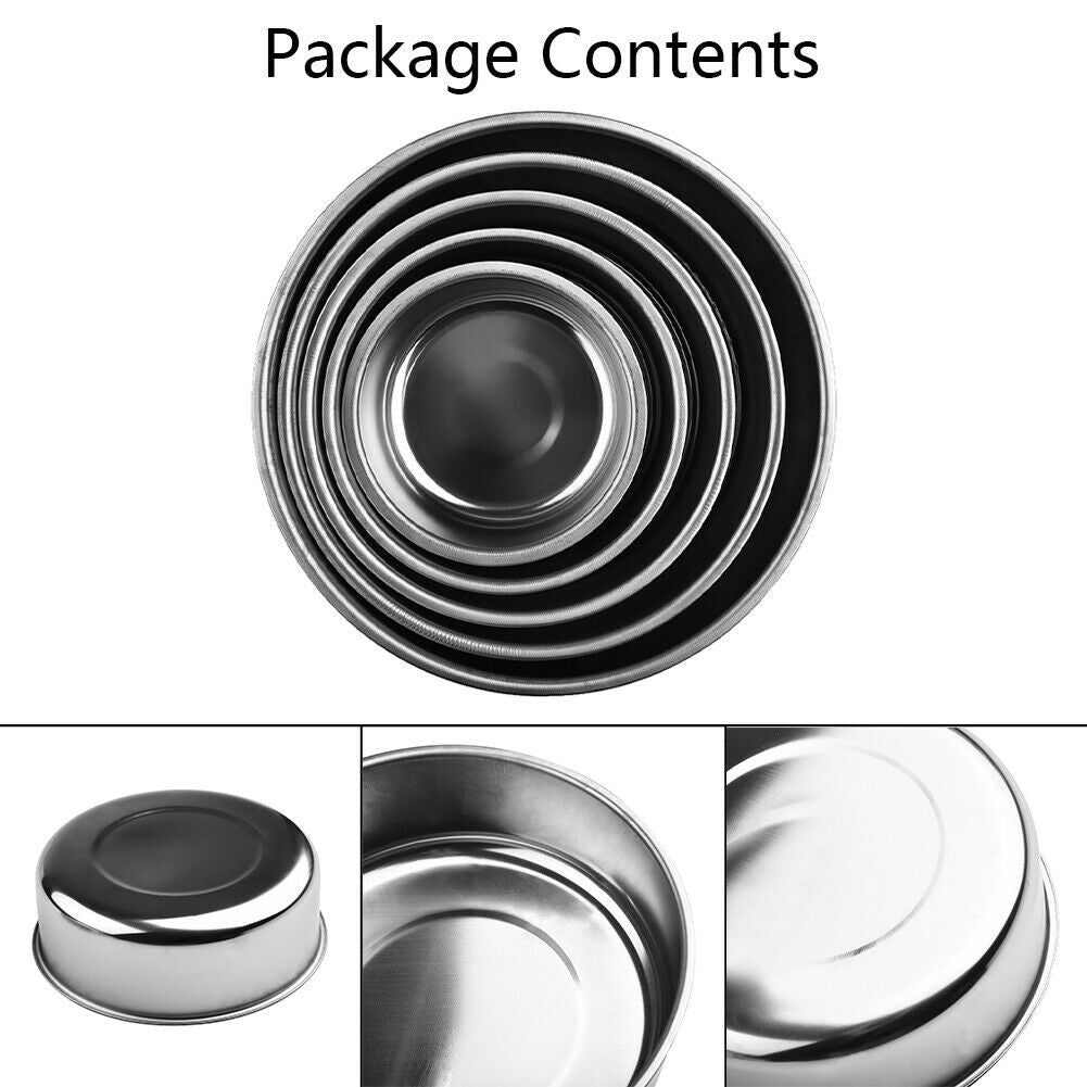 Stainless Steel Food Storage Container 5 Pcs Bowl Set With Airtight Lids Mixing Bowls Cookware Set Kitchen Tool