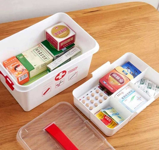 Multifunctional Medicine Box / First Aid Kit – Family Emergency Kit Storage Box for Organized Healthcare Essentials