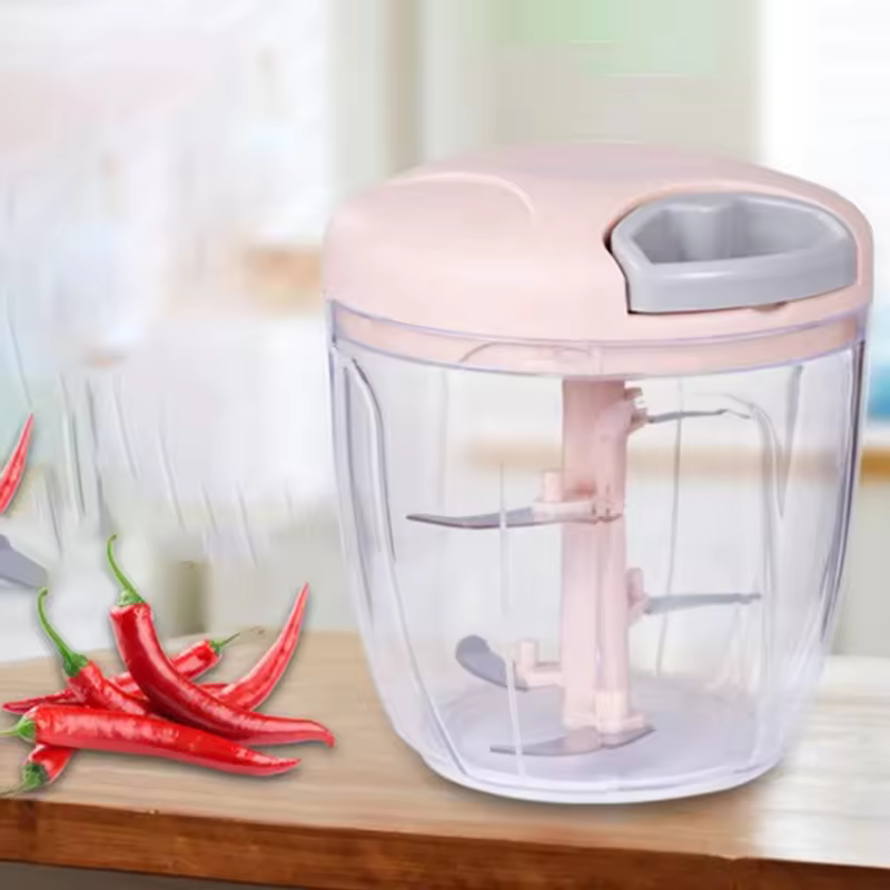 Manual Hand-Pulled Chopper (Large Size) - Speedy Vegetable & Fruit Chopper - / 500ML / 900ML
