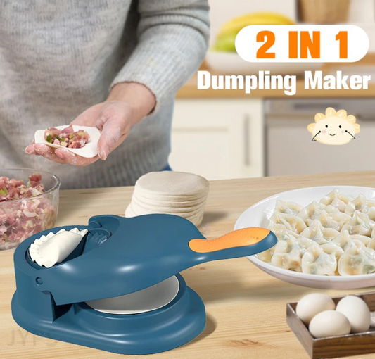 2 in 1 Dumpling Maker Machine - Make Delicious Dumplings & Momos with Ease