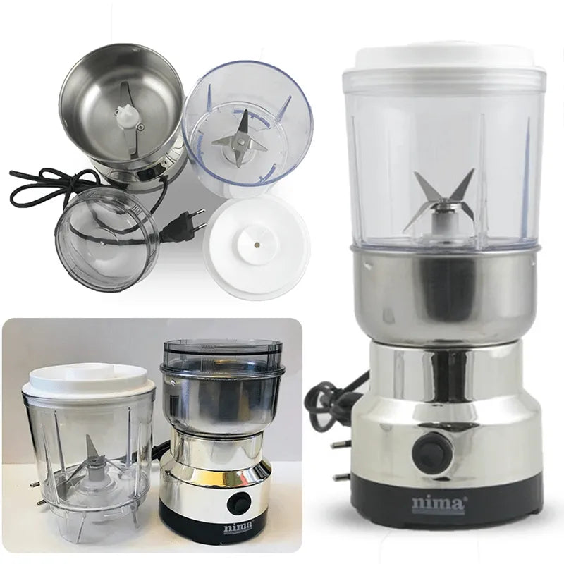 2 in 1 Food Processor Vegetable Electric Double Layers Blender Electric Coffee Grinder