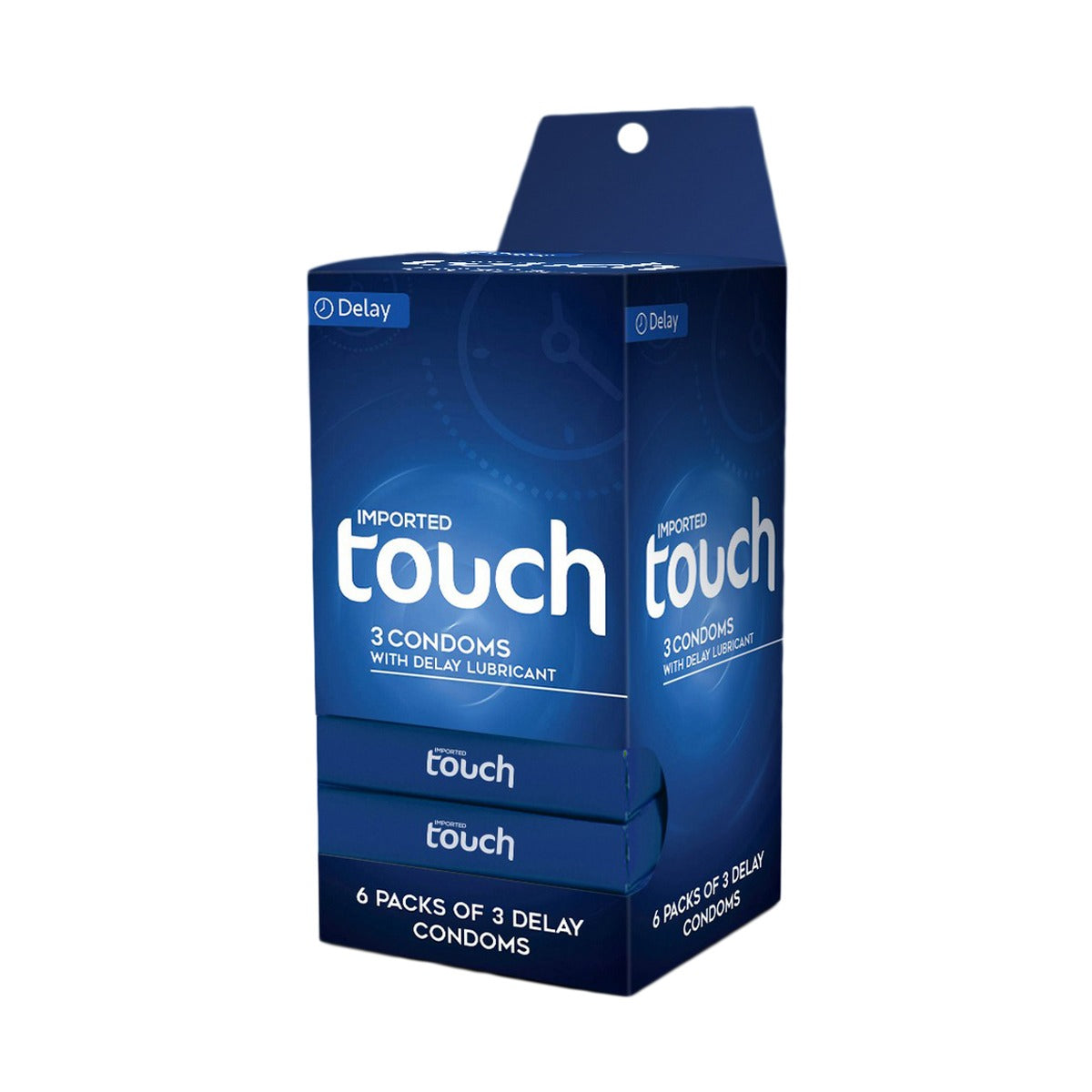 Touch Delay Condoms Dispenser – Pack of 3 (18 Pieces, 6 x 3's)