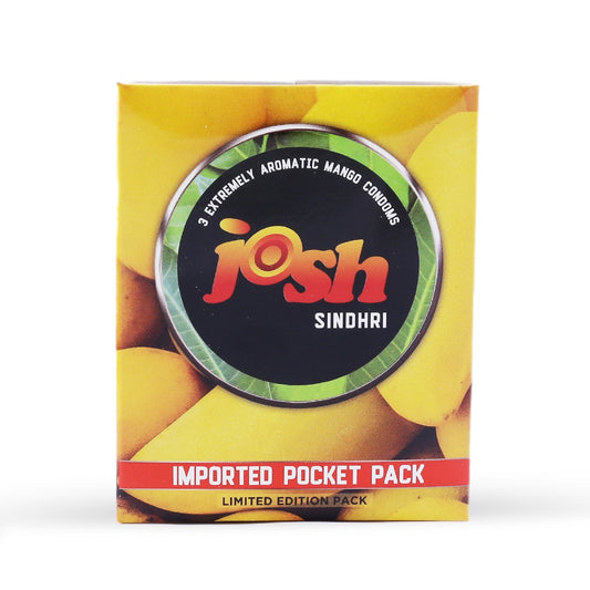 Experience the Sweetness of Sindhari Mango with Josh Condoms – 3 Pack