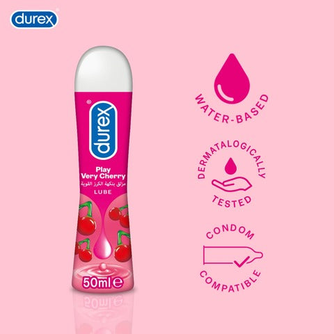 Durex Play Very Cherry Lube 50ml – Sweet Cherry Flavor, Safe & Smooth