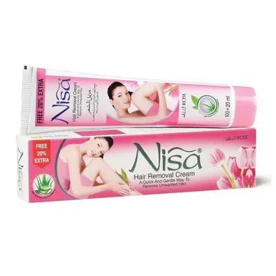 Nisa Rose Hair Removal Cream Lotion – 120ml, Gentle & Effective