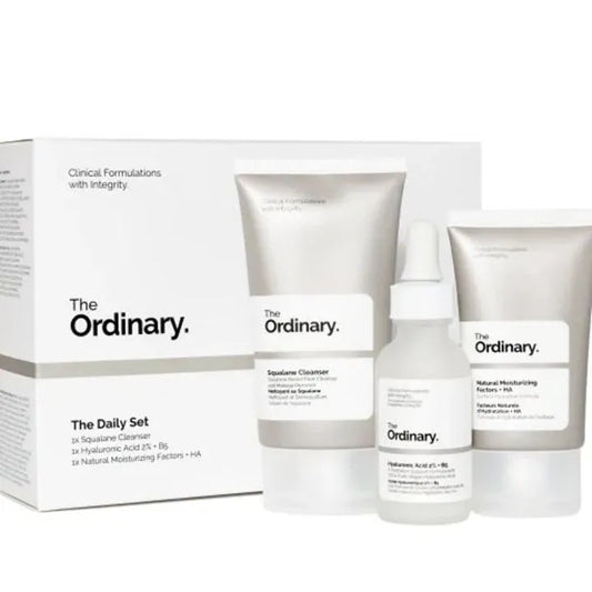 The Ordinary – The Daily Set (Cleanser, HA Serum, Moisturizer)