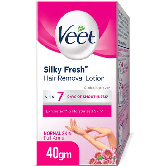 Veet Hair Removal Lotion for Normal Skin – 40 g | Silky Smooth, Moisturizing & Fast