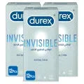 Invisible Extra Thin Condoms – Pack of 3 (12 Pieces Each)