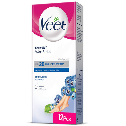 Veet Body Wax Strips Sensitive 12 Pieces