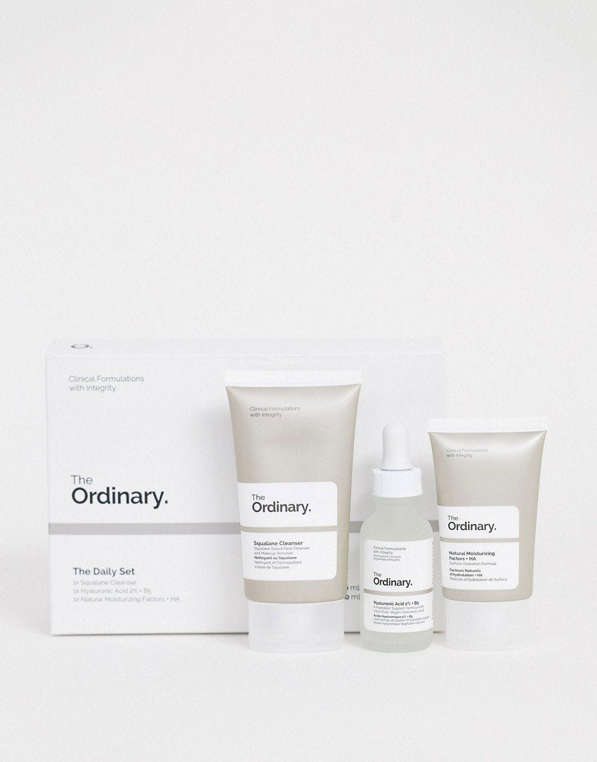 The Ordinary – The Daily Set (Cleanser, HA Serum, Moisturizer)