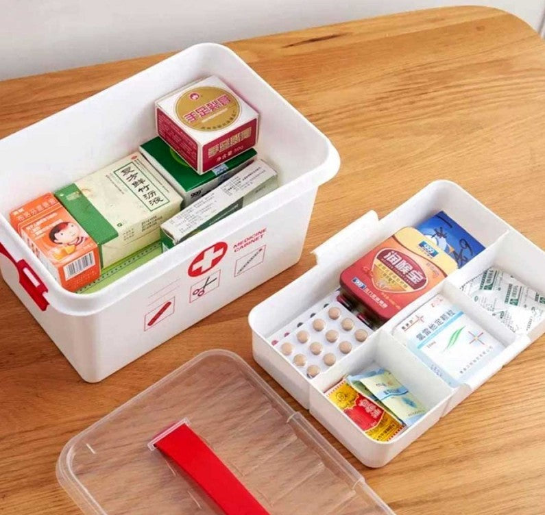 Multifunctional Medicine Box / First Aid Kit – Family Emergency Kit Storage Box for Organized Healthcare Essentials