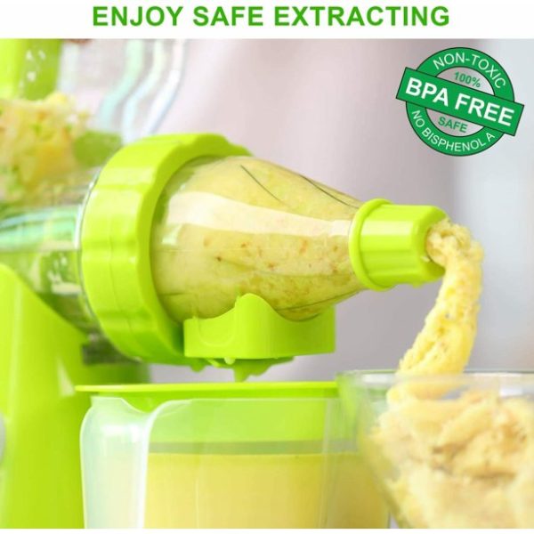 Manual Masticating Juicer: Slow Cold Press Machine for Maximum Nutrition from Fruits and Vegetables