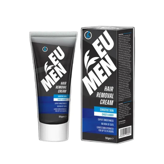 EU Men Sensitive Skin Hair Removal Cream – 50g, Quick & Painless
