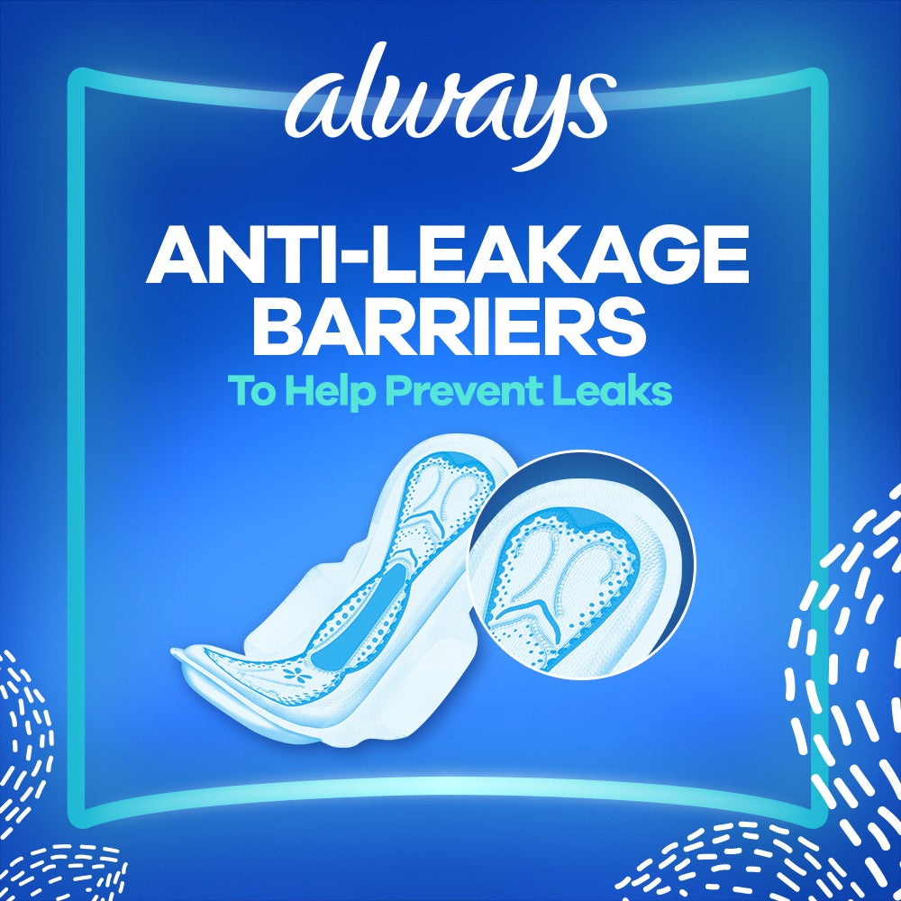 Always Thicks Maxi Night Sanitary Pads – Extra Long, 10 Pads