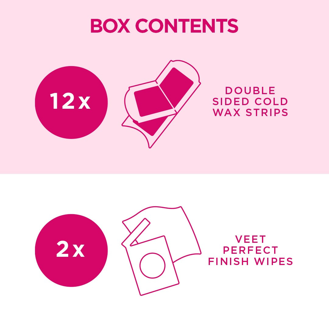 Veet Body Wax Strips Sensitive 12 Pieces